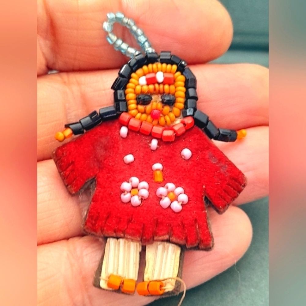 Native Vintage Beaded Doll